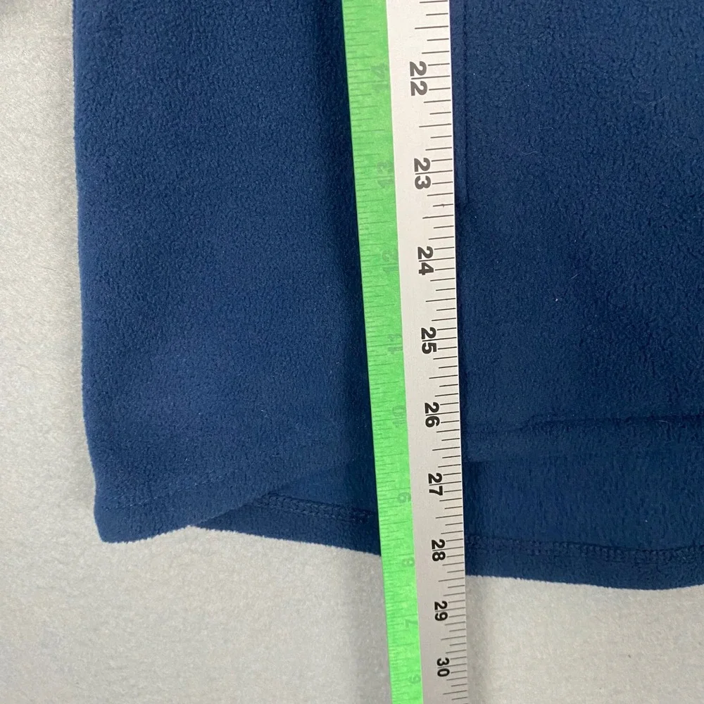 Eddie Bauer Womens Navy Blue Quarter Zip Fleece Pullover Jacket Size‎ Medium